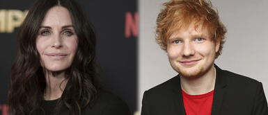 Courteney Cox y Ed Sheeran recrean el famoso baile de serie “Friends” Courteney Cox y Ed Sheeran recrean el famoso baile de serie “Friends”
