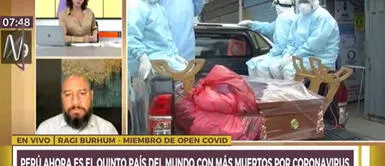 Miembro de Open COVID Perú: Miembro de Open COVID Perú: "Perú registró 876 muertos diarios por coronavirus"