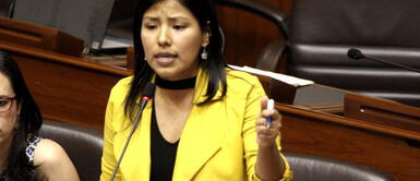 Indira Huilca pidió al JNE y Fiscalía que intervenga sobre web de canon minero. Indira Huilca sobre web de canon minero: “JNE y Fiscalía tendrían que actuar”