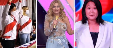 Gisela Valcárcel se presentó en el mitin de la candidata Keiko Fujimori. Gisela Valcárcel se pronuncia fuerte en defensa de Keiko y no la culpen de la corrupción de su padre Alberto Fujimori