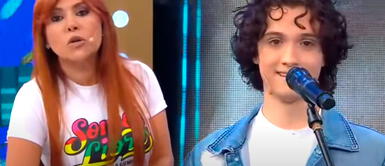 El joven de 19 años pisó el set de Magaly TV, la firme para hablar de Guillermo Dávila. Foto: captura/ATV El joven de 19 años pisó el set de Magaly TV, la firme para hablar de Guillermo Dávila. Foto: captura/ATV