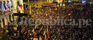 Pedro Castillo en Plaza 2 de Mayo por cierre de campaña. Pedro Castillo: "Haremos una convocatoria para un nuevo Sistema Nacional de Pensiones"