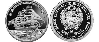 Se emitirá un máximo de 5,000 unidades. BCR lanza moneda alusiva al bicentenario de la Marina de Guerra del Perú