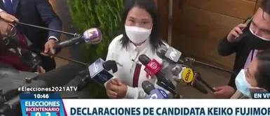 Keiko Fujimori agradece a su madre por todo el apoyo y por brindarle su bendición. Keiko: "Quiero agradecer a mi mamá por todo su apoyo, está mal de la cadera pero recibí su bendición"