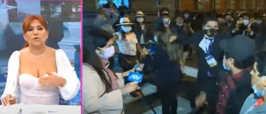 Magaly Medina se refiere a la pelea de periodista con simpatizante de Perú Libre Magaly Medina: "El periodista no aguantó pulgas y le dio un sopapo. Vergonzoso"