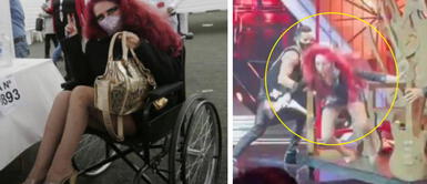 Monique Pardo se manifestó sobre la lamentable caída que tuvo en TV. Monique Pardo sufre aparatosa caída en "El Artista del año" y la dejó en silla de ruedas