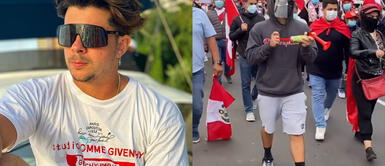 Mario Hart de pronuncia tras marcha Mario Hart: "Tibiecitos, miren por la TV. Seguiremos luchando por defender nuestro voto"