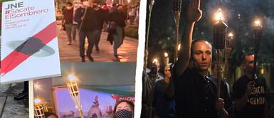 La marcha en apoyo a Keiko Fujimori se llevó a cabo el último sábado 13 de junio. Simpatizantes de Fuerza Popular son criticados por hacer uso de símbolos "racistas" durante marcha