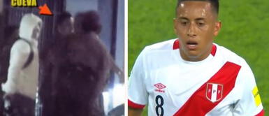 Christian Cueva fue captado con amigos en una reunión, según Magaly Medina. Tras ir a aeropuerto, Christian Cueva continuó en 'fiesta' con amigos