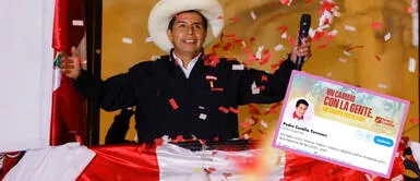 Pedro Castillo. Pedro Castillo actualiza su descripción en twitter a "Presidente electo"