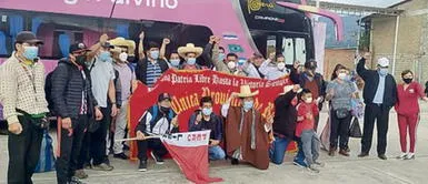 Ronderos marchan hoy en Lima en defensa de sus votos a favor de Pedro Castillo Ronderos marchan hoy en Lima en defensa de sus votos