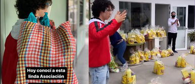 Vasco Madueño lleva donaciones Vasco Madueño lleva donaciones a ONG Perú Niñez y sorprende cantando 'Cariñito'