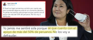 Keiko Fujimori a fiscal: Keiko Fujimori a fiscal: "No logró enviarme a prisión. Cuento con el apoyo de más del 50 % de peruanos"