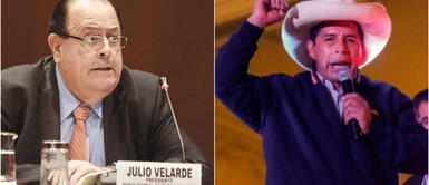 Pedro Castillo señaló que que se respetará la Constitución para abrir las puertas a las grandes inversiones que tienen que darse democráticamente. Castillo a Julio Velarde: “Pido al doctor para que su trabajo sea permanente y coherente frente al BCR”