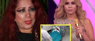 Monique Pardo espera que el programa de Gisela se pronuncie. Foto: Deysi Portuguez/ URPI-LR | Composición Monique Pardo es internada en clínica y acusa a Gisela de abandonar su salud tras accidente en su programa