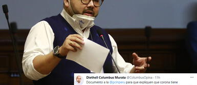 Diethell Columbus se pronuncia sobre vacuna a Vizcarra Columbus: “Exijo que expliquen los privilegios que este Gobierno le permite a Vizcarra”