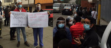 COVID-19 Perú: Médicos veterinarios exigen vacunación contra el coronavirus frente vacunatorio en Ate video COVID-19: Médicos veterinarios exigen vacunación frente vacunatorio en Ate