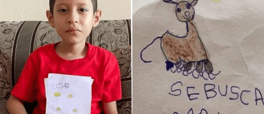 Niño de 6 años creó un dibujo para encontrar a su perro extraviado que le regaló su abuela Niño de 6 años creó un dibujo para encontrar a su perro extraviado que le regaló su abuela