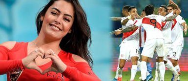 Larissa Riquelme, Larissa Riquelme, "La novia del mundial", habló sobre el triunfo de Perú ante Paraguay