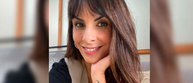 Carla García y outfit con blazer a cuadros Carla García trae de vuelta clásico estampado que lleva el sello personal de Lady Di