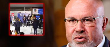 Carlos Bruce furioso con el ministro de Salud y premier Violeta Bermúdez por baile en Vacunaton Carlos Bruce furioso con ministro Óscar Ugarte y Violeta Bermúdez por baile en Vacunaton