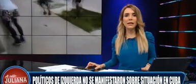 Juliana Oxenford cuestionó a la izquierda peruana por no pronunciarse sobre las manifestaciones en Cuba. Juliana Oxenford critica a la izquierda peruana por no pronunciarse sobre situación en Cuba