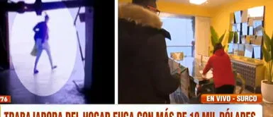Surco: Trabajadora del hogar fuga con más de 10 mil Dólares Surco: Trabajadora del hogar fuga con más de 10 mil Dólares