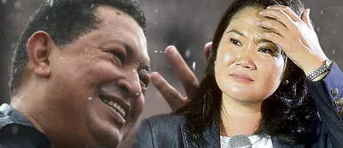Viralizan fotos de Keiko Fujimori bailando con Hugo Chávez Viralizan fotos de Keiko Fujimori bailando con Hugo Chávez