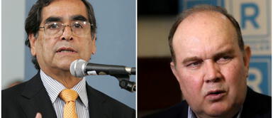 Óscar Ugarte rechaza expresiones de Rafael López Aliaga sobre vacuna Sinopharm. Ugarte rechaza expresiones de López Aliaga sobre vacuna Sinopharm: “Es efectiva en 90% contra el riesgo de muerte”