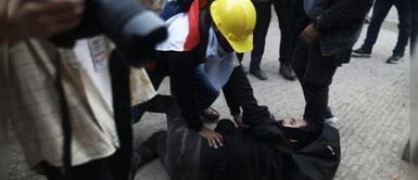 John Reyes fue atacado por un fujimorista. Simpatizante de Fuerza Popular agrede a reportero gráfico de La República