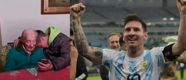 Lionel Messi responde a anciano que anota todos sus goles en un cuaderno video El emotivo saludo de Messi a un adulto mayor que registra todos sus goles en un cuaderno