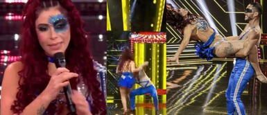 Milena Zárate sufrió aparatosa caída en Reinas del show. Milena Zárate preocupó al jurado tras sufrir fuerte caída durante su baile en Reinas del show