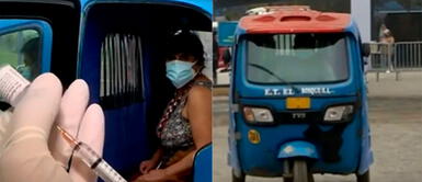 COVID-19: Minsa instala vacunamoto en SJL para agilizar inoculación contra el coronavirus SJL: Personas acudieron a Vacunatón en mototaxi para ser vacunados de forma rápida y segura
