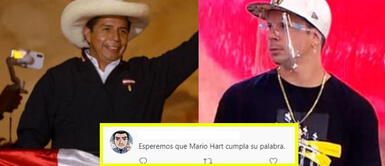 Mario Hart fue blanco de críticas en las redes sociales. Usuarios piden a Mario Hart que se vaya del país tras ser proclamado presidente Pedro Castillo