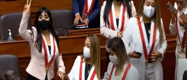 La bancada de Fuerza Popular para el periodo 2021-26 estará conformada por 24 legisladores. Congresistas de Fuerza Popular tras juramentación: “¡terroristas nunca más! ¡no al comunismo! ”