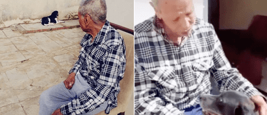 Perro callejero se convirtió en compañero de un anciano que sufrió derrame cerebral Perro callejero se convirtió en compañero de un anciano que sufrió derrame cerebral