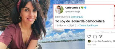 Carla García recibe fuertes críticas por autodenominarse de Carla García recibe fuertes críticas por autodenominarse de "izquierda democrática"