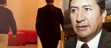 Vladimir Cerrón ¡No habló con la prensa! Cerrón sorprende al aparecer en reunión de los equipos de transferencia de gobierno