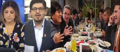 Vladimir Cerrón y Evo Morales cenaron en un restaurante en Miraflores. Periodista cuestiona “gustos refinados” de Cerrón y Evo Morales tras reunión en restaurante miraflorino