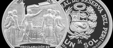Esta es la segunda moneda del bicentenario que pone en circulación el Banco Central. BCRP lanza moneda de colección alusiva al Bicentenario