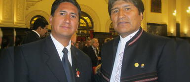 Vladimir Cerrón y Evo Morales cenaron en un restaurante en Miraflores. Vladimir Cerrón tras reunión con Evo Morales: "Yo no voy a participar en el gobierno"