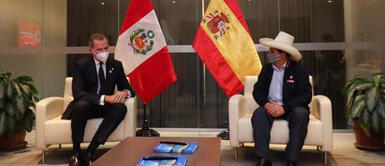 Pedro Castillo se reunió con rey Felipe VI de España. Pedro Castillo sobre reunión con el rey Felipe VI de España: “Se ha fortalecido los vínculos entre ambos países”