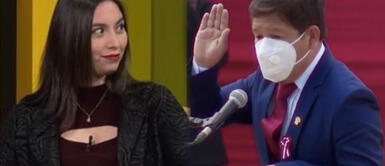 Vanya Thais contra Guido Bellido Vanya Thais contra Bellido: "Los secretos de defensa van a estar en manos de Sendero"