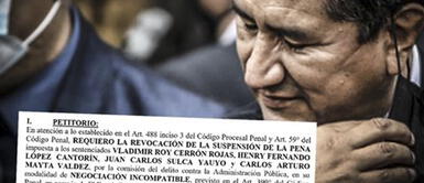 Piden cárcel para Cerrón Fiscal pide prisión efectiva para Vladimir Cerrón ¿En cuánto tiempo podría ir a la cárcel?