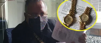 Juan González Rengifo afirmó haber confiado en la información entregada en la subasta.. Empresario denuncia que pagó más de 50.000 soles a Caja Metropolitana de Lima por dos Rolex falsos