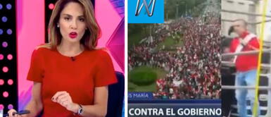 Canal N se convirtió en tendencia tras trasmitir en vivo marcha contra el presidente Pedro Castillo. Canal N comete error y transmite en vivo a sujeto hablando mal de Mávila Huertas tras apoyo a Pedro Castillo