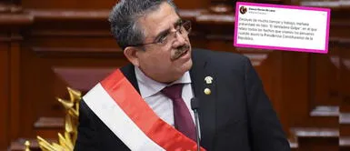 Manuel Merino presentó libro Manuel Merino lanza libro 'El verdadero golpe' y usuarios le responden: "debería darte vergüenza"