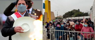 Pedro Castillo alerta llegada de tercera ola tras culminar cuarta Vacunatón con éxito fotos Pedro Castillo agradece participación masiva en Vacunatón, pero alerta sobre llegada de tercera ola