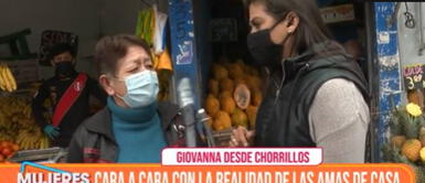 Piden al gobierno de Pedro Castillo una solución para el alza de los precios de alimentos. Señora se quiebra y pide estabilización de los precios al gobierno de Castillo por el alza de algunos productos
