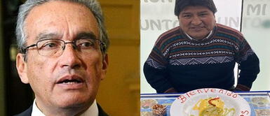 Evo Morales continúa en el Perú dando charlas sobre su ideología política. Aguinaga sobre Morales: "Me sorprende que un líder proletario se aloje en el hotel más caro"